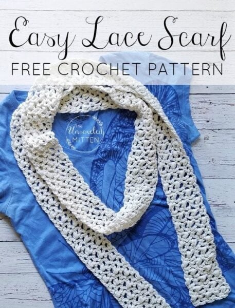 Easy Lace Scarf by The Unraveled Mitten