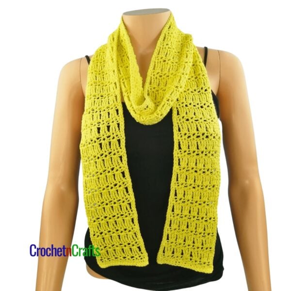 Skinny Summer Scarf Crochet Pattern by CrochetNCrafts