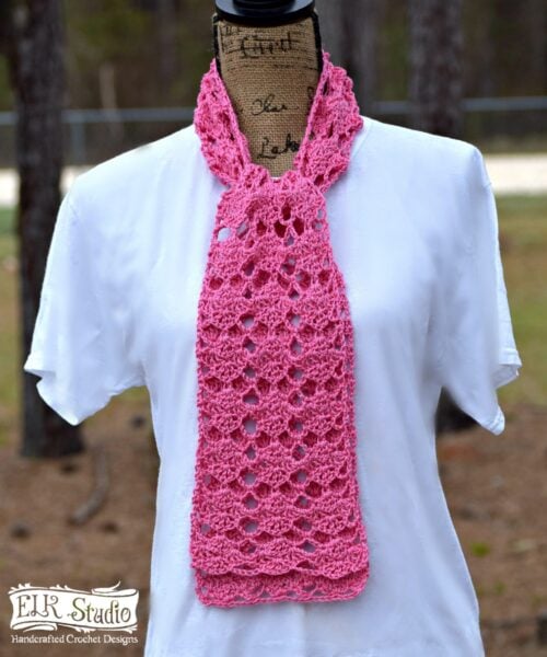 Sweet Pink Spring Scarf by ELK Studio