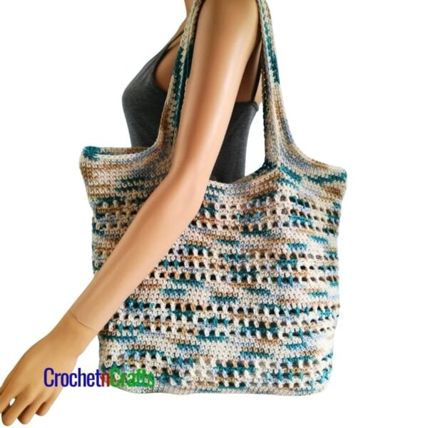 Crochet Tote Bag Pattern for Beginners by CrochetNCrafts
