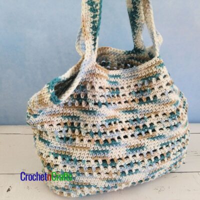 Easy Crochet Tote Bag Pattern for Beginners - Beginner Eyelets ...