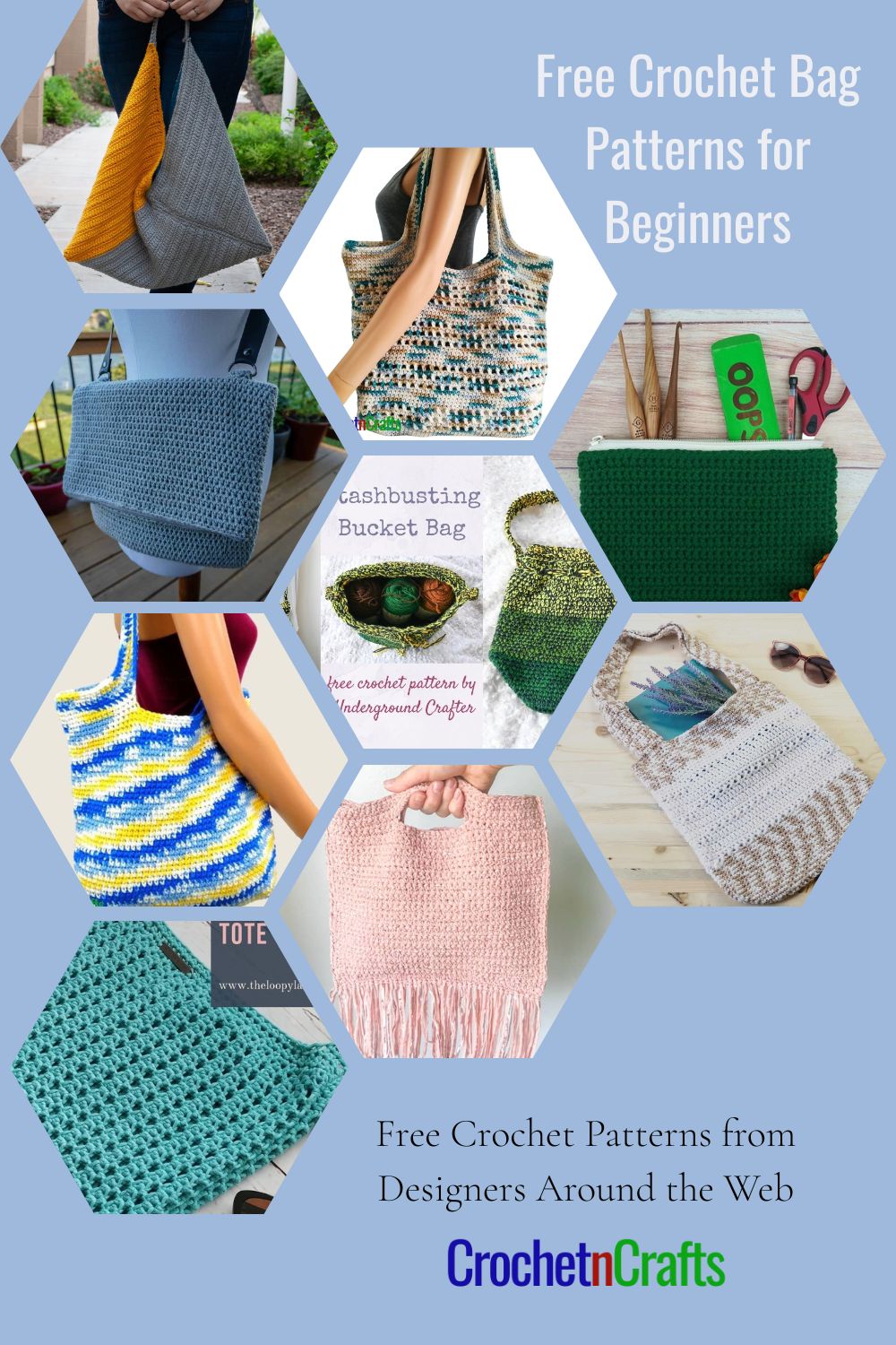 Free Crochet Bag Patterns for Beginners - CrochetNCrafts