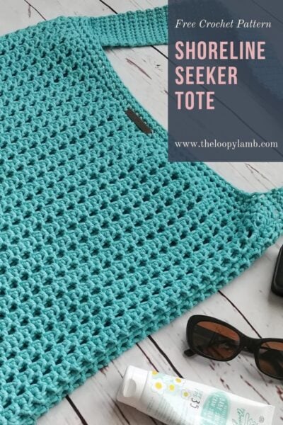 The Shoreline Seeker Tote – Crochet Beach Bag by The Loopy Lamb