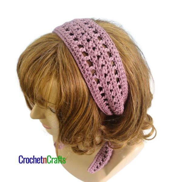 Crochet Head Scarf Pattern - Dayana