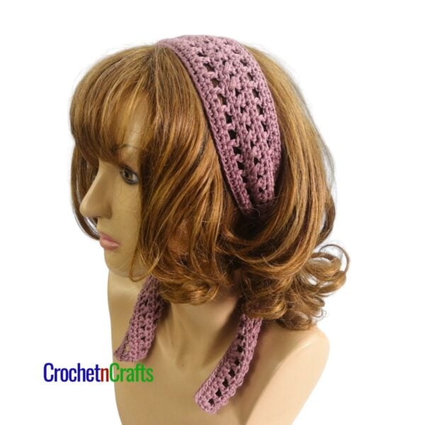 Crochet Head Scarf Pattern - Dayana