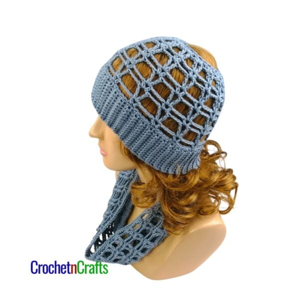 Crochet Ponytail Beanie and Cowl Pattern - Vivi
